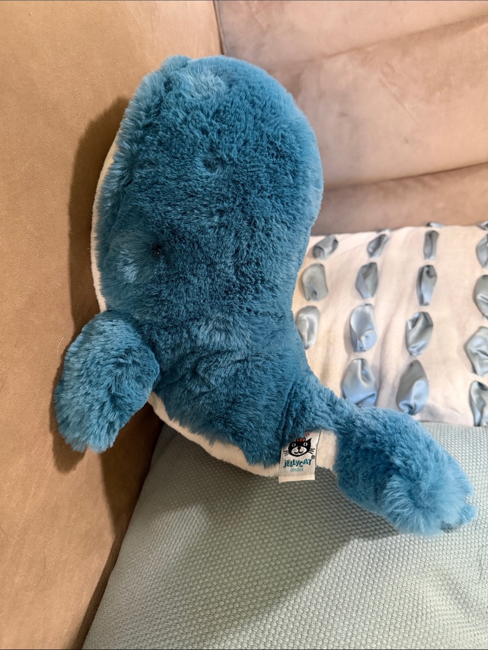 Jellycat Teal Plush Whale large